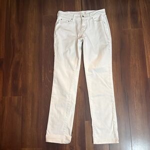 LEVI’S Women’s 505 Straight White Jeans Size 28